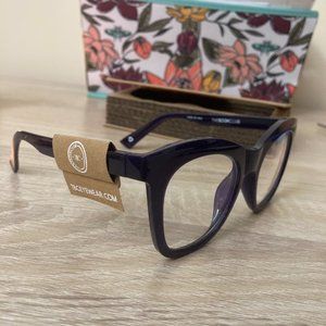 Blue light glasses, deep purple